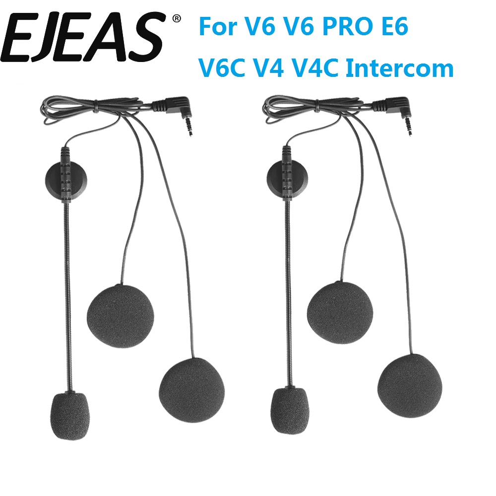 Full Face Motorcycle Helmet With Bluetooth - EJEAS V6 Pro E6 스피커 오토바이